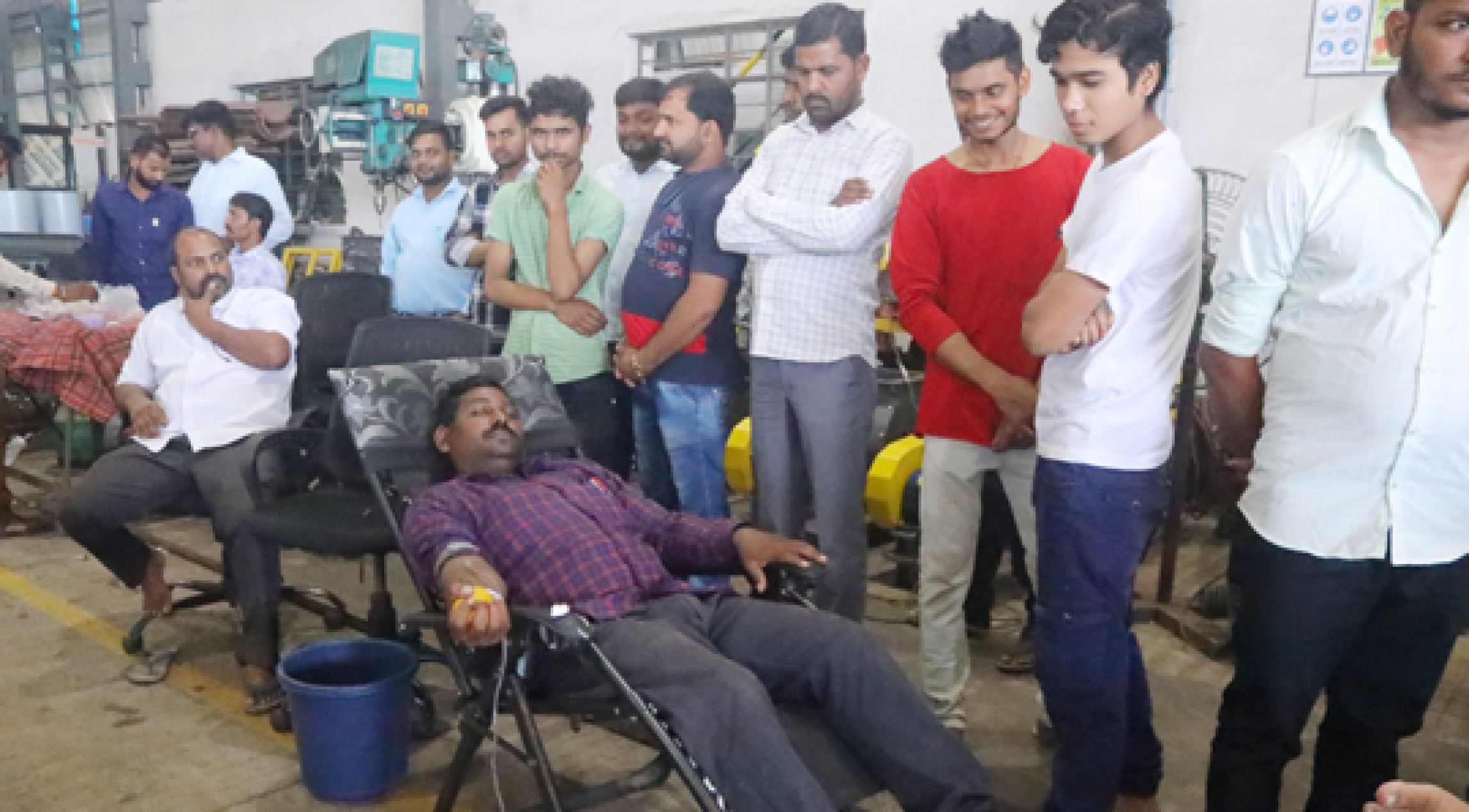 Blood Donation Camp at Malkapur Factory